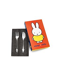 Couvert enfant 2 pcs Miffy arg/laq