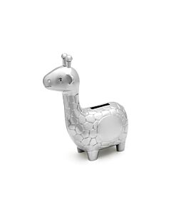 Tirelire Giraffe couleur argent