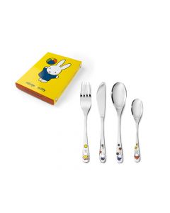 Couvert enfant 4pcs Miffy jouet acier inox