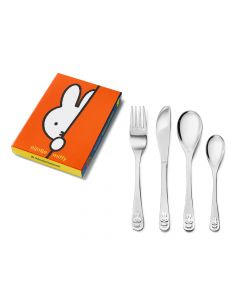 Couvert enfant 4 pcs Miffy acier inox