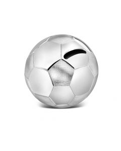 Tirelire Ballon de football couleur argent