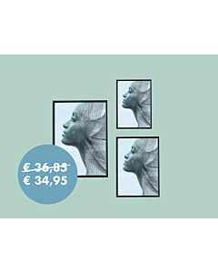 Set de 3 cadres photo Sweet Memory noir - 10x15cm / 13x18cm / 15x20cm 