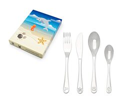 Couvert enfant 4 pcs Animaux marins