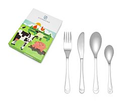 Couvert enfant 4 pcs Animaux de la ferme