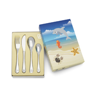 Couvert enfant 4 pcs Animaux marins